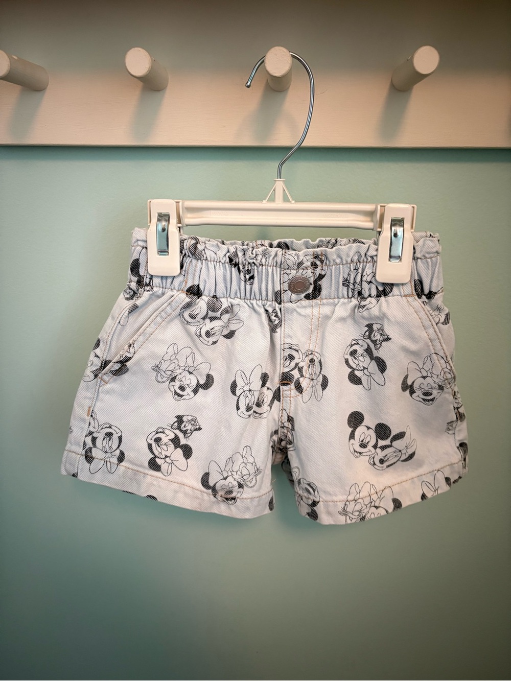H&M Disney Mickey & Minnie Denim Shorts